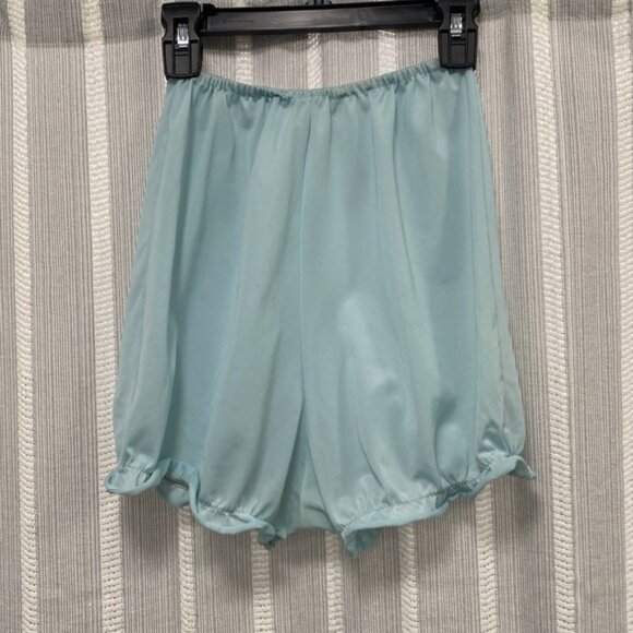 Vintage Pandora Lingerie 2 Pc‎ Set Mint Blue Green Sheer Lace Nylon Size M - Picture 7 of 13